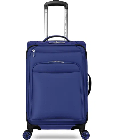 Total Travelware Charleston Small Expandable Carry-on Spinner In Blue