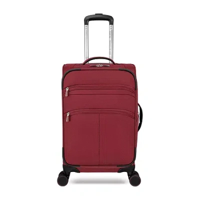 Total Travelware Everest 20 Inch Softside Carry-on Spinner Luggage In Red