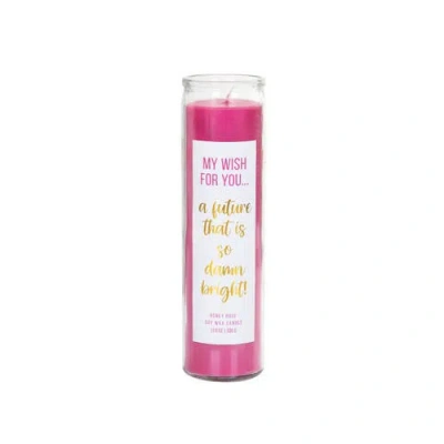 Totalee Gift A Future That's Bright My Wish Candle Wax Pink 11.6 oz