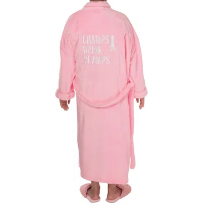 Totalee Gift Champs Drink Champs Robe Lg/xl Pink In Multi