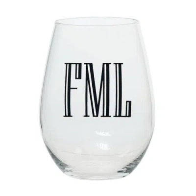 Totalee Gift Fml Wine Glass Clear 18 oz In Transparent