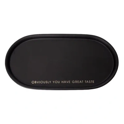 Totalee Gift Great Taste Platter Ceramic Black
