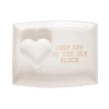 Totalee Gift Heart/chip Platter & Bowl Set Of 2 Ceramic White In White