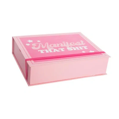 Totalee Gift Manifest That Shit Memento Box Paper Pink