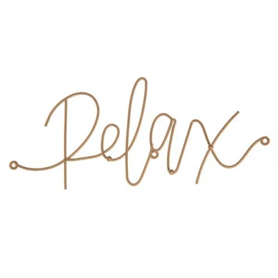 Totalee Gift Relax Metal Hook Rack Metal Gold
