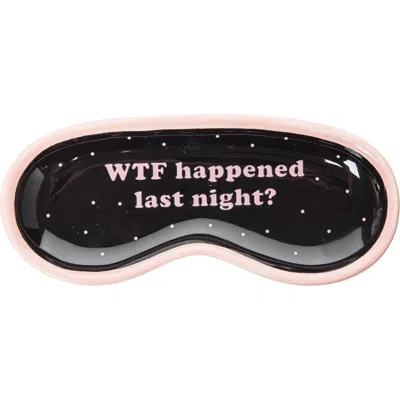 Totalee Gift Wtf Sleep Mask Trinket Tray Ceramic Black