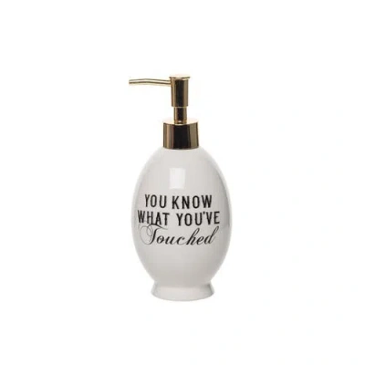 Totalee Gift You Know Soap Dispenser Ceramic White 16 oz