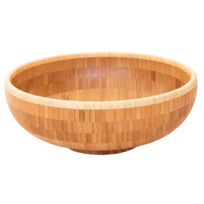 Totally Bamboo 12" Bamboo Bowl In Natural In Brown