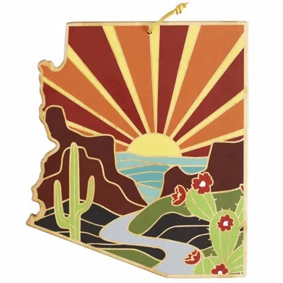 Totally Bamboo Arizona Cutting & Serving Board With Artwork By Summer Stokes