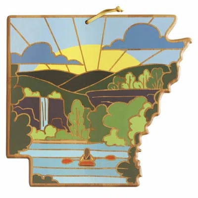 Totally Bamboo Arkansas Cutting & Serving Board With Artwork By Summer Stokes