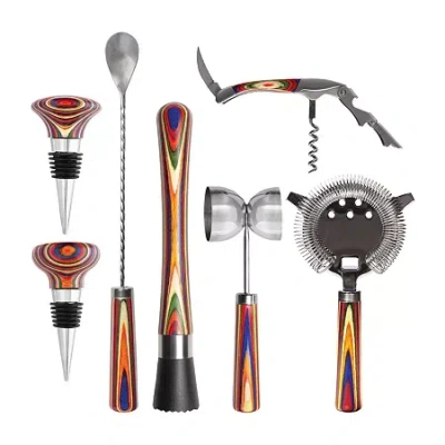 Totally Bamboo Baltique By  Marrakesh 7-pc. Bar Tool Set In Multi