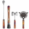 Totally Bamboo Baltique Marrakesh 4-piece Bartender Tool Set In Multicolor