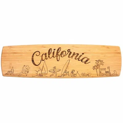 Totally Bamboo California 30-inch Engraved Bamboo Charcuterie Board