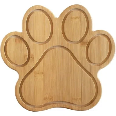 Totally Bamboo Dog Paw-shaped Bamboo Cutting And Serving Board