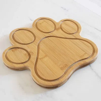Totally Bamboo Dog Paw-shaped Bamboo Cutting And Serving Board