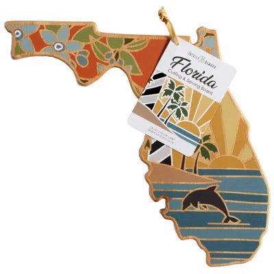 Totally Bamboo Florida Cutting & Serving Board With Artwork By Summer Stokes