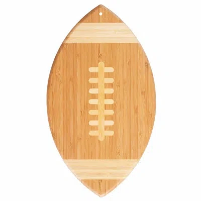 Totally Bamboo Football-shaped Bamboo Cutting And Serving Board