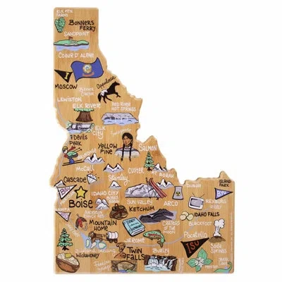 Totally Bamboo Idaho Cutting & Serving Board With Artwork By Fish Kiss