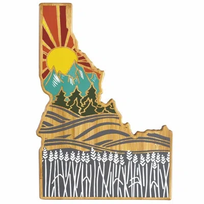 Totally Bamboo Idaho Cutting & Serving Board With Artwork By Summer Stokes