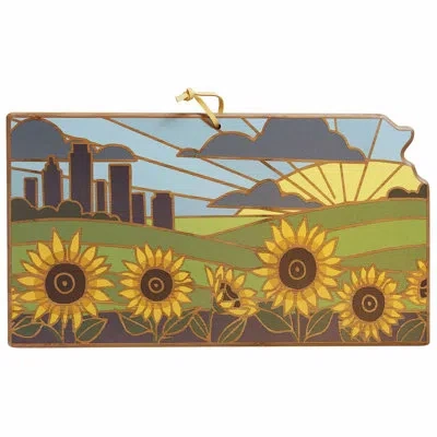 Totally Bamboo Kansas Cutting & Serving Board With Artwork By Summer Stokes