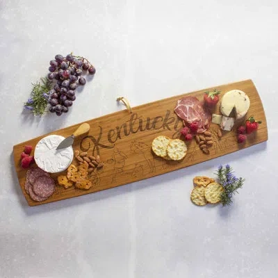 Totally Bamboo Kentucky 30-inch Engraved Bamboo Charcuterie Board
