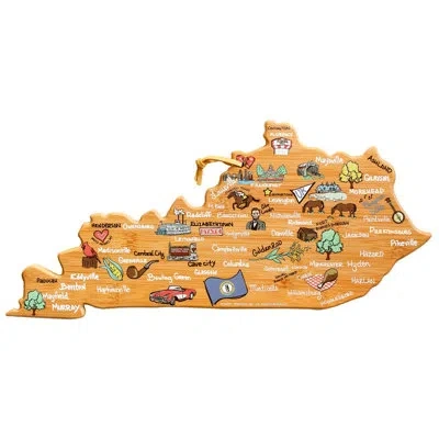 Totally Bamboo Kentucky Cutting & Serving Board With Artwork By Fish Kiss