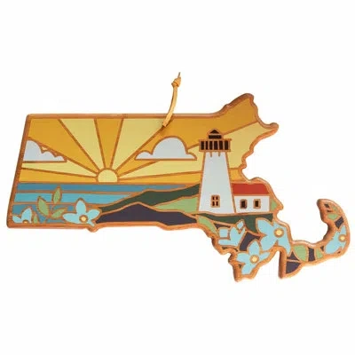 Totally Bamboo Massachusetts Cutting & Serving Board With Artwork By Summer Stokes