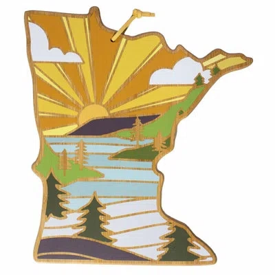 Totally Bamboo Minnesota Cutting & Serving Board With Artwork By Summer Stokes