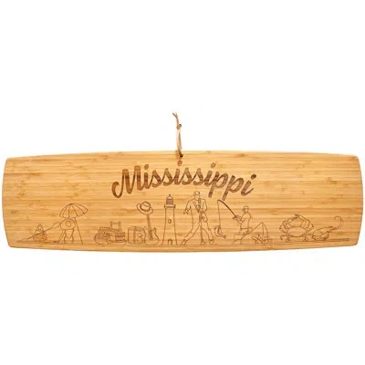 Totally Bamboo Mississippi 30-inch Engraved Bamboo Charcuterie Board