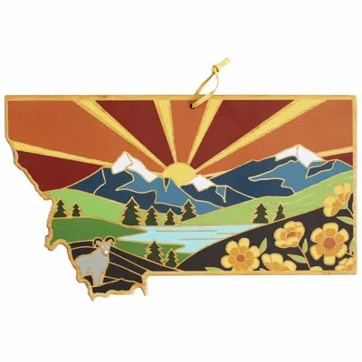 Totally Bamboo Montana Cutting & Serving Board With Artwork By Summer Stokes