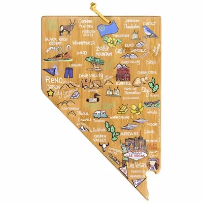 Totally Bamboo Nevada Cutting & Serving Board With Artwork By Fish Kiss