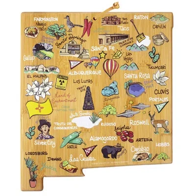 Totally Bamboo New Mexico Cutting & Serving Board With Artwork By Fish Kiss