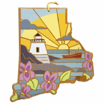 Totally Bamboo Rhode Island Cutting & Serving Board With Artwork By Summer Stokes