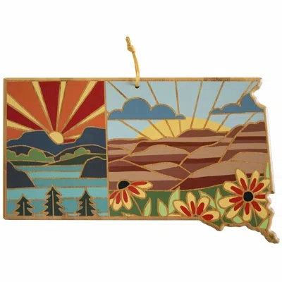 Totally Bamboo South Dakota Cutting & Serving Board With Artwork By Summer Stokes