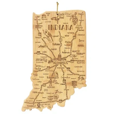 Totally Bamboo State Destination Series Bamboo Indiana Cutting Board