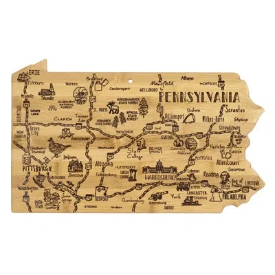 Totally Bamboo State Destination Series Bamboo Louisiana Cutting Board In Brown