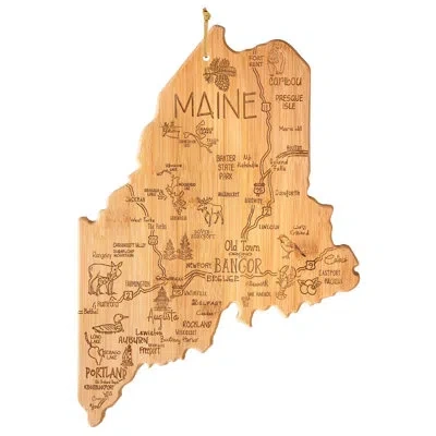 Totally Bamboo State Destination Series Bamboo Maine Cutting Board