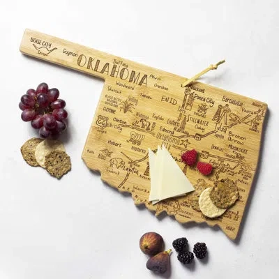 Totally Bamboo State Destination Series Bamboo Oklahoma Cutting Board