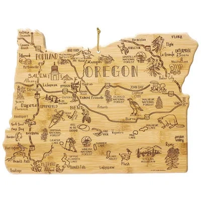 Totally Bamboo State Destination Series Bamboo Oregon Cutting Board
