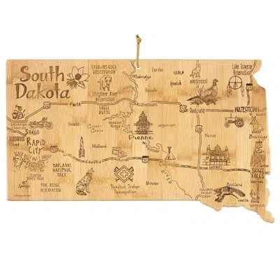 Totally Bamboo State Destination Series Bamboo South Dakota Cutting Board
