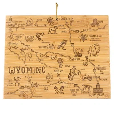 Totally Bamboo State Destination Series Bamboo Wyoming Cutting Board