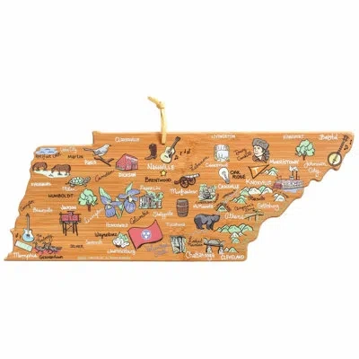 Totally Bamboo Tennessee Cutting & Serving Board With Artwork By Fish Kiss
