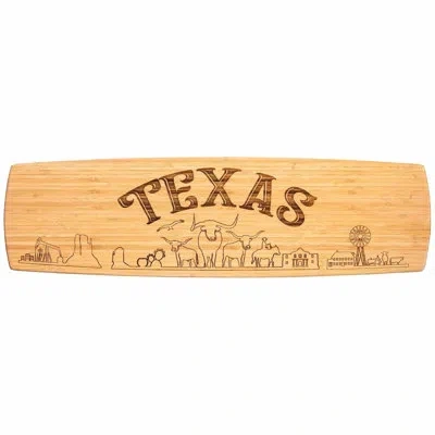 Totally Bamboo Texas 30-inch Engraved Bamboo Charcuterie Board