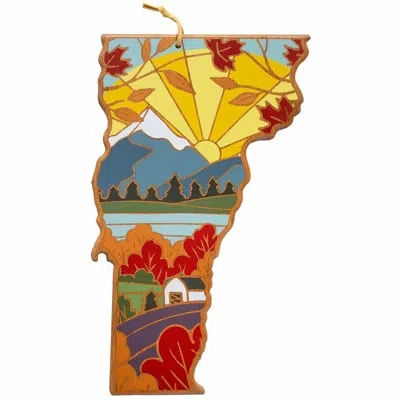 Totally Bamboo Vermont Cutting & Serving Board With Artwork By Summer Stokes