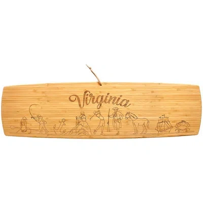 Totally Bamboo Virginia 30-inch Engraved Bamboo Charcuterie Board