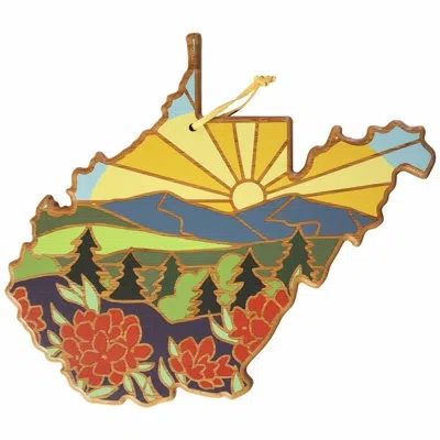 Totally Bamboo West Virginia Cutting & Serving Board With Artwork By Summer Stokes