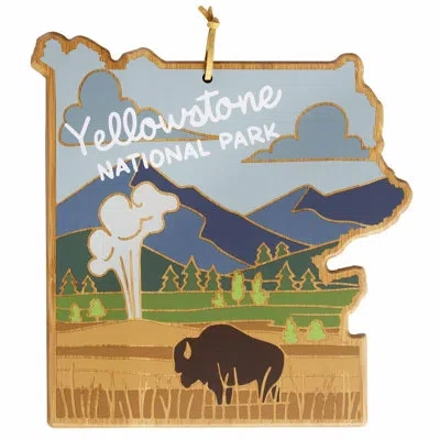 Totally Bamboo Yellowstone Bamboo Cutting & Serving Board With Artwork By Summer Stokes