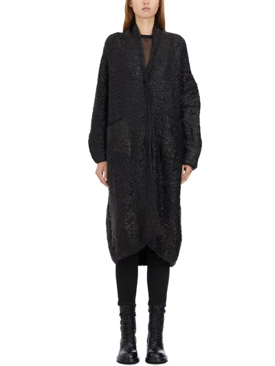 Totally.h Cappotto Lungo Teddy In Black