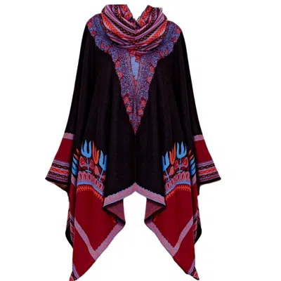 Tote London Women's Angelina Knitwear Cape In Multi