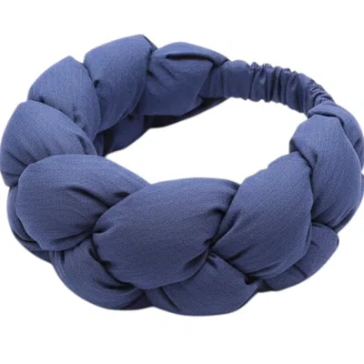 Tote London Women's Blue  Denim Woven Turban